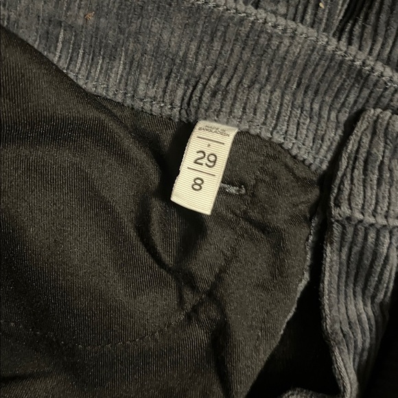 LOFT ‘ Made and Loved ‘ Charcoal Stretch Corduroy Pants Size 29/8 - Picture 2 of 5
